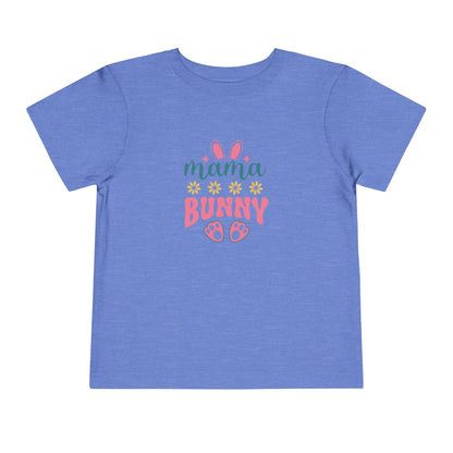 Mama Bunny Toddler Tee – Easter Spring Baby Shirt with Bunny Ears & Paw Print