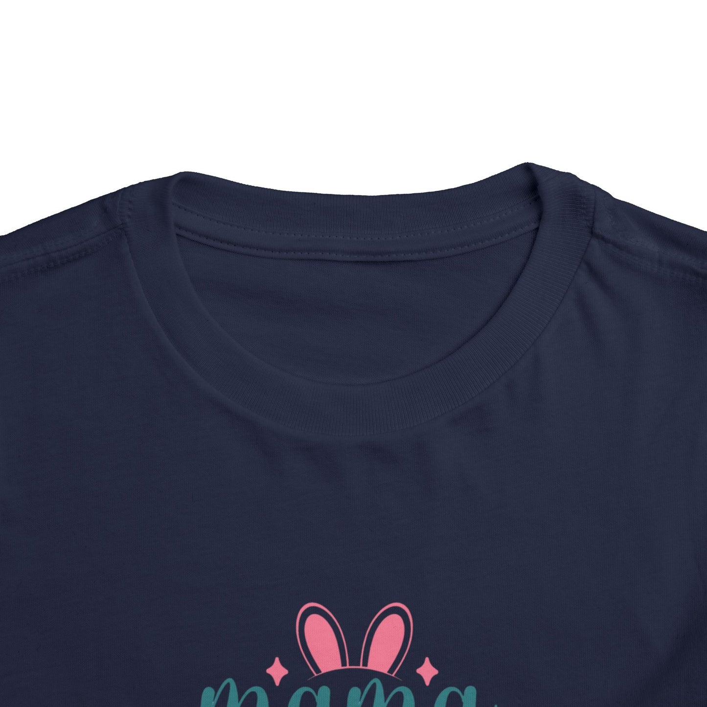 Mama Bunny Toddler Tee – Easter Spring Baby Shirt with Bunny Ears & Paw Print