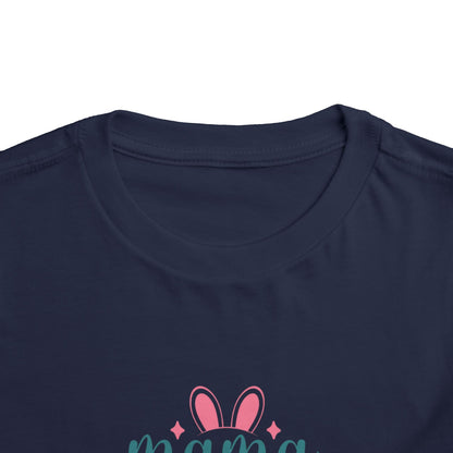 Mama Bunny Toddler Tee – Easter Spring Baby Shirt with Bunny Ears & Paw Print