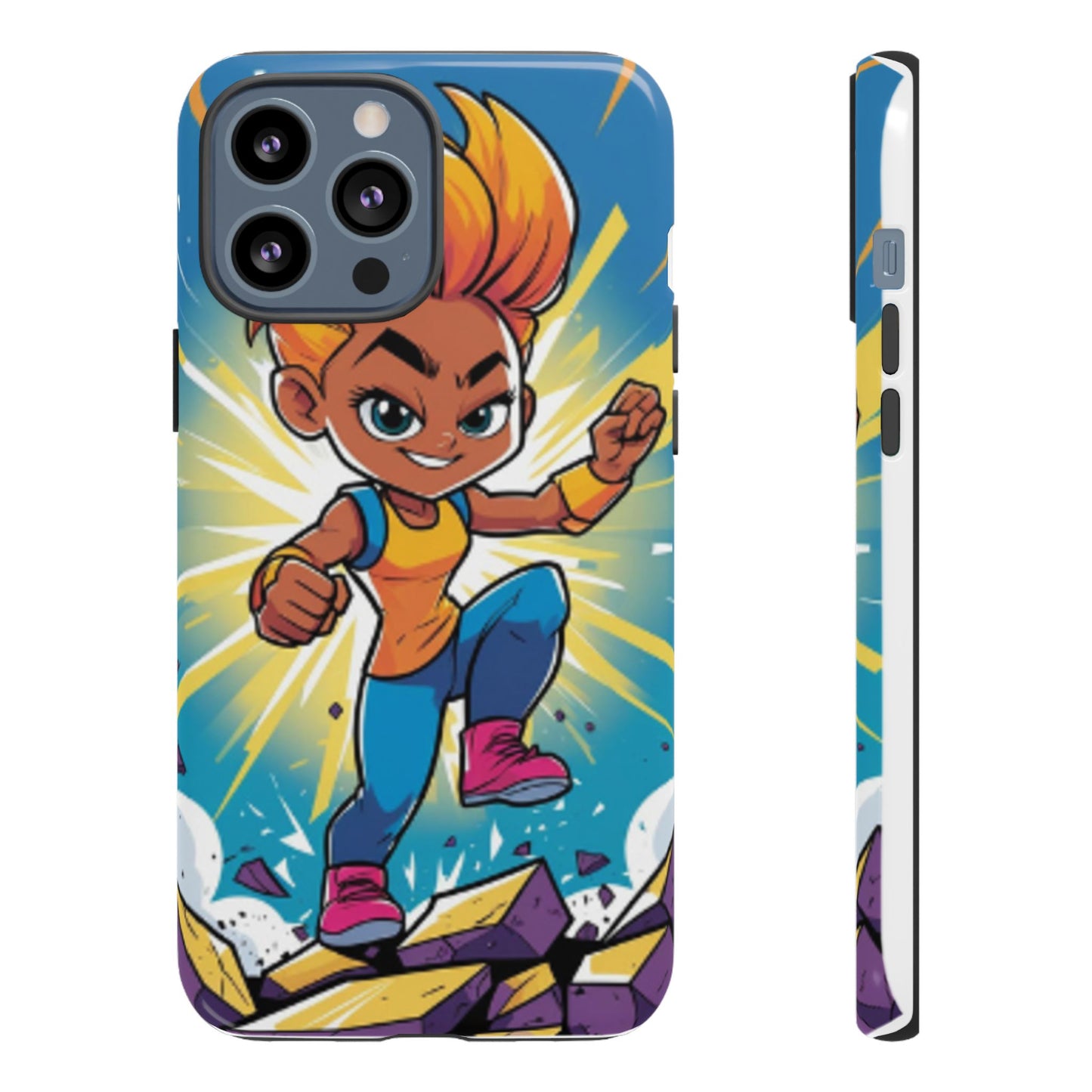 Phone Case — Bold Superhero Girl Design ("Tough Cases")