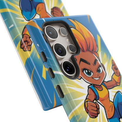 Phone Case — Bold Superhero Girl Design ("Tough Cases")