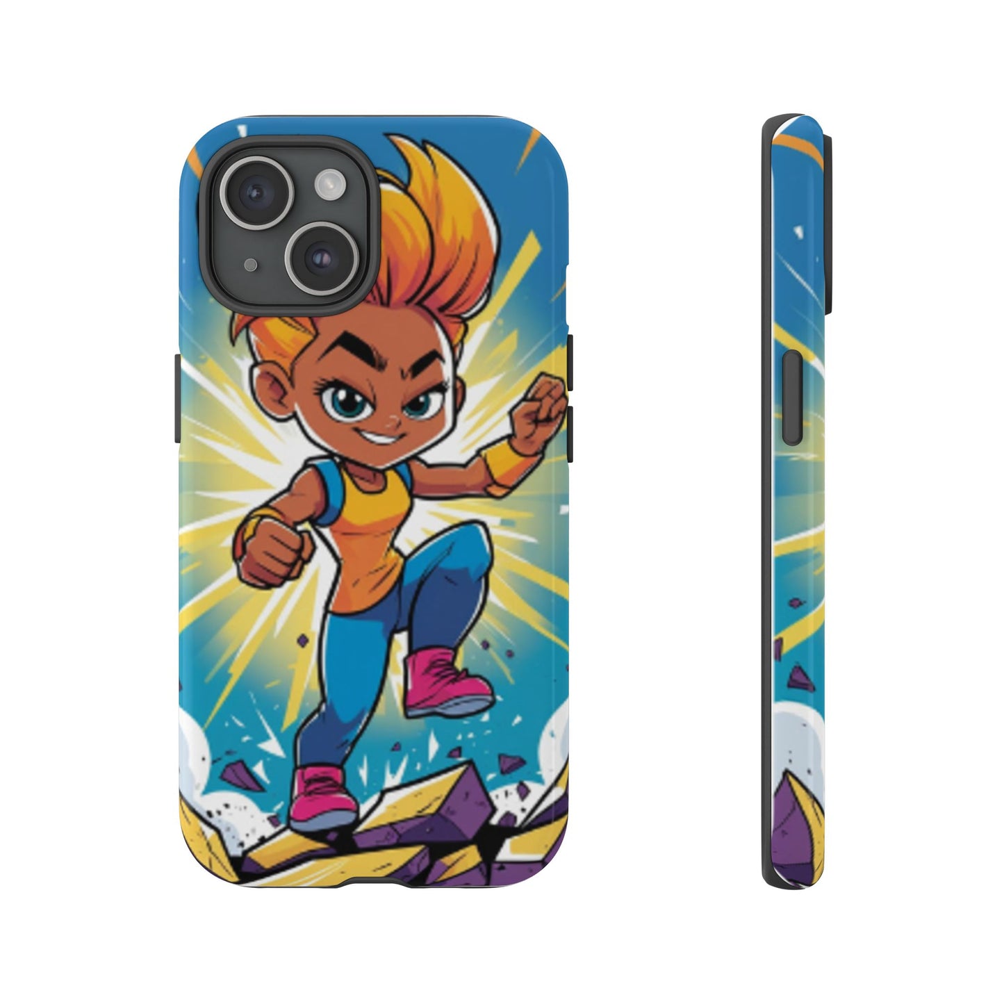 Phone Case — Bold Superhero Girl Design ("Tough Cases")