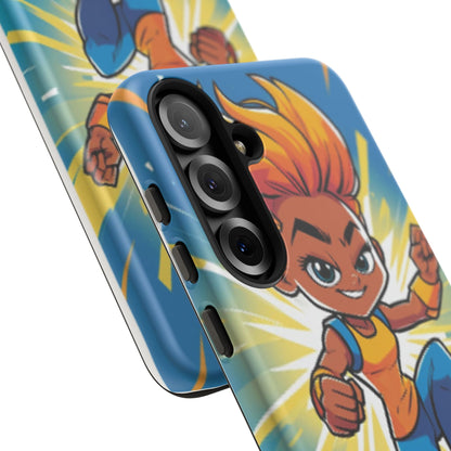 Phone Case — Bold Superhero Girl Design ("Tough Cases")