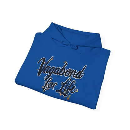 Vagabond for Life Hoodie — Vintage Wanderer Graphic Travel Hoodie