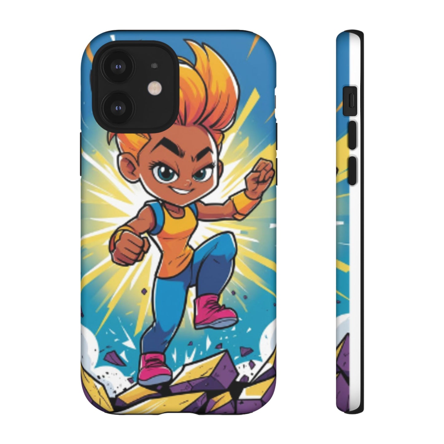 Phone Case — Bold Superhero Girl Design ("Tough Cases")