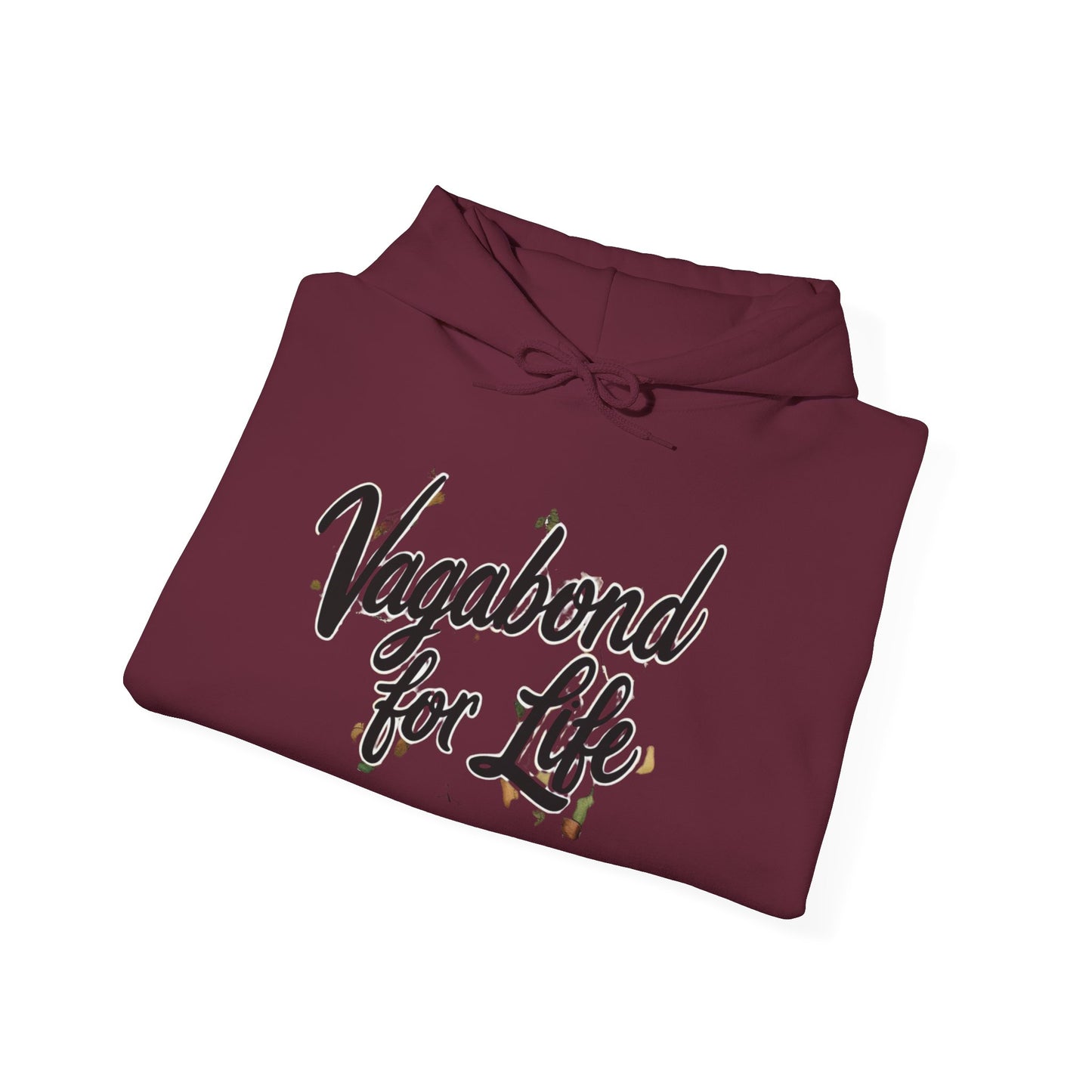 Vagabond for Life Hoodie — Vintage Wanderer Graphic Travel Hoodie