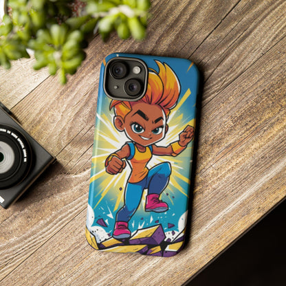 Phone Case — Bold Superhero Girl Design ("Tough Cases")