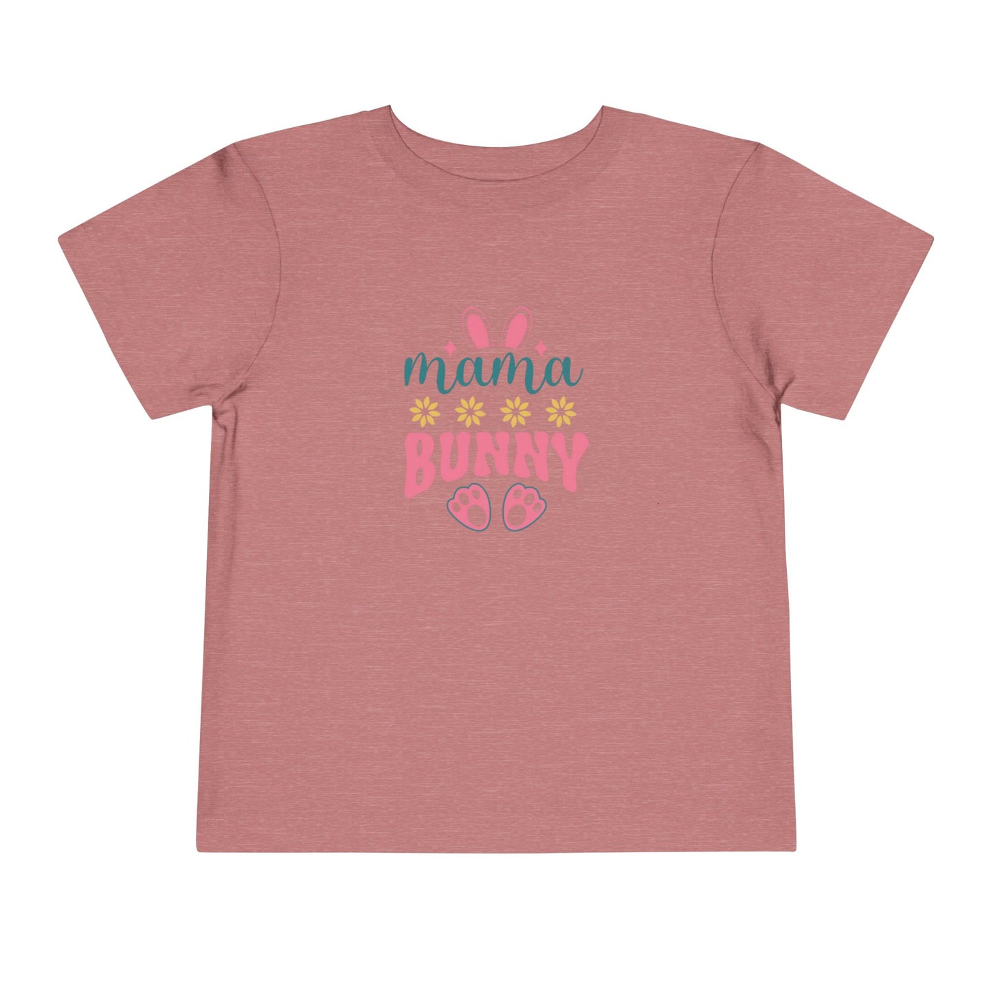 Mama Bunny Toddler Tee – Easter Spring Baby Shirt with Bunny Ears & Paw Print