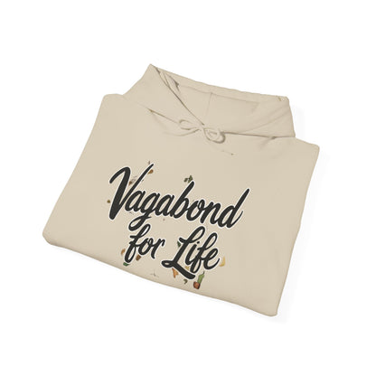 Vagabond for Life Hoodie — Vintage Wanderer Graphic Travel Hoodie