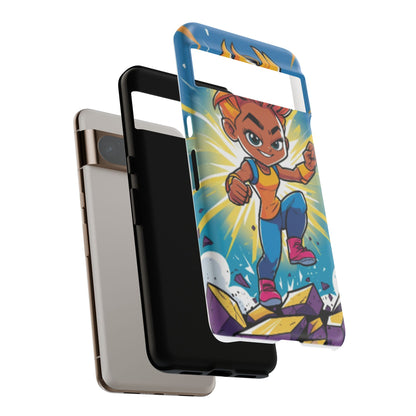Phone Case — Bold Superhero Girl Design ("Tough Cases")