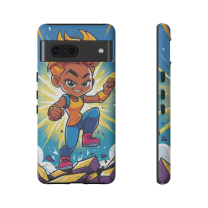 Phone Case — Bold Superhero Girl Design ("Tough Cases")