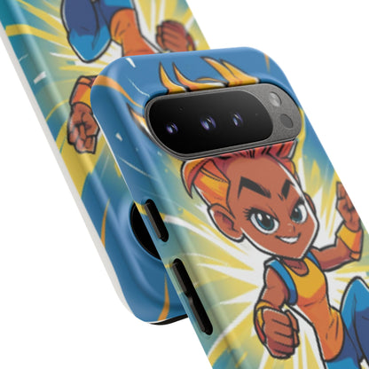 Phone Case — Bold Superhero Girl Design ("Tough Cases")