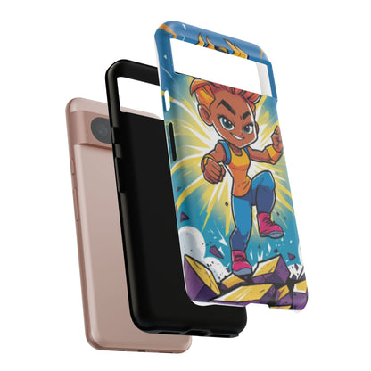 Phone Case — Bold Superhero Girl Design ("Tough Cases")