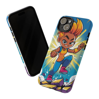 Phone Case — Bold Superhero Girl Design ("Tough Cases")