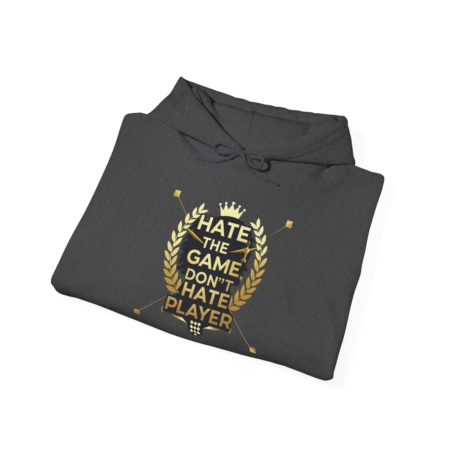 Hate the Game Don’t Hate the Player Hoodie — Gamer Quote Pullover