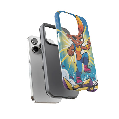Phone Case — Bold Superhero Girl Design ("Tough Cases")