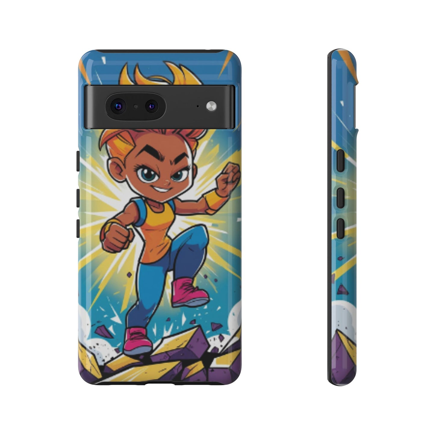 Phone Case — Bold Superhero Girl Design ("Tough Cases")