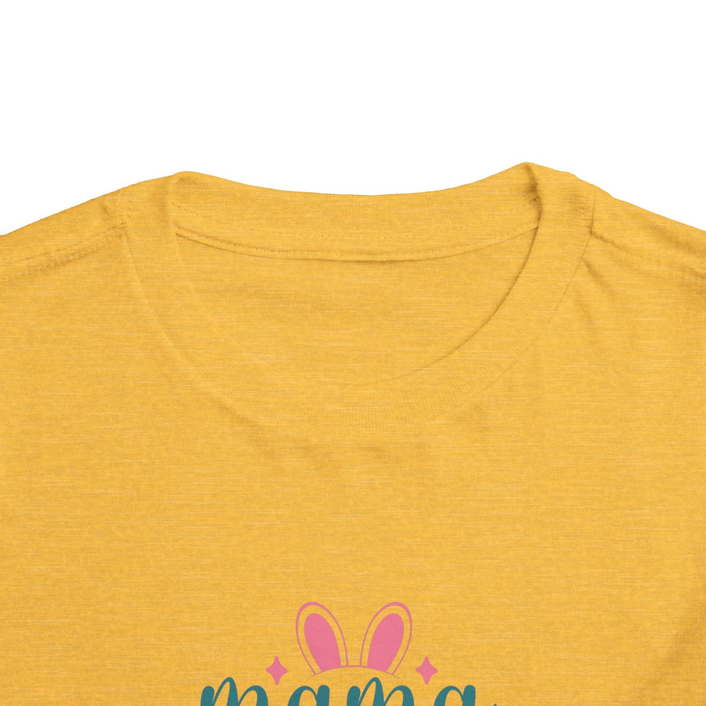 Mama Bunny Toddler Tee – Easter Spring Baby Shirt with Bunny Ears & Paw Print