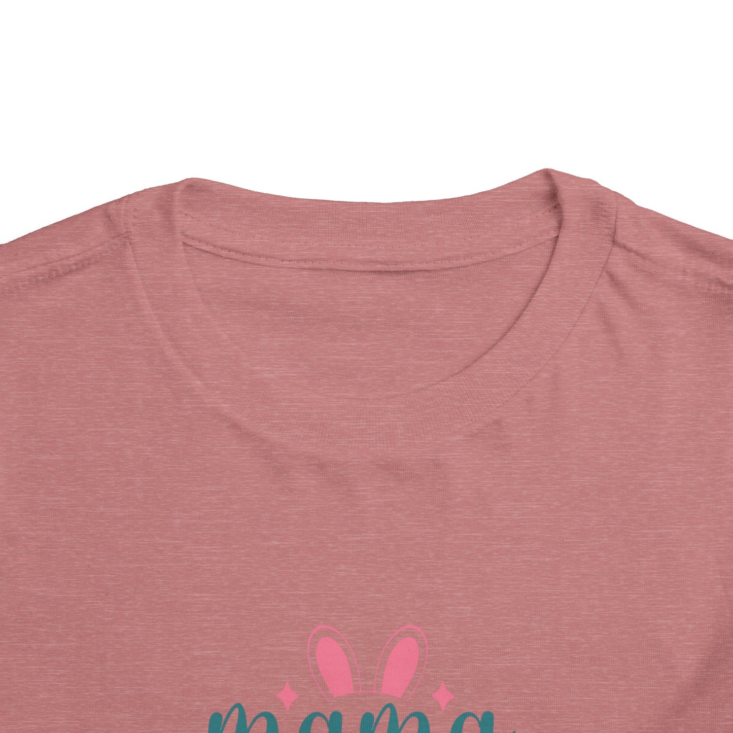 Mama Bunny Toddler Tee – Easter Spring Baby Shirt with Bunny Ears & Paw Print