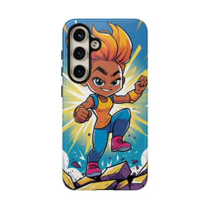 Phone Case — Bold Superhero Girl Design ("Tough Cases")