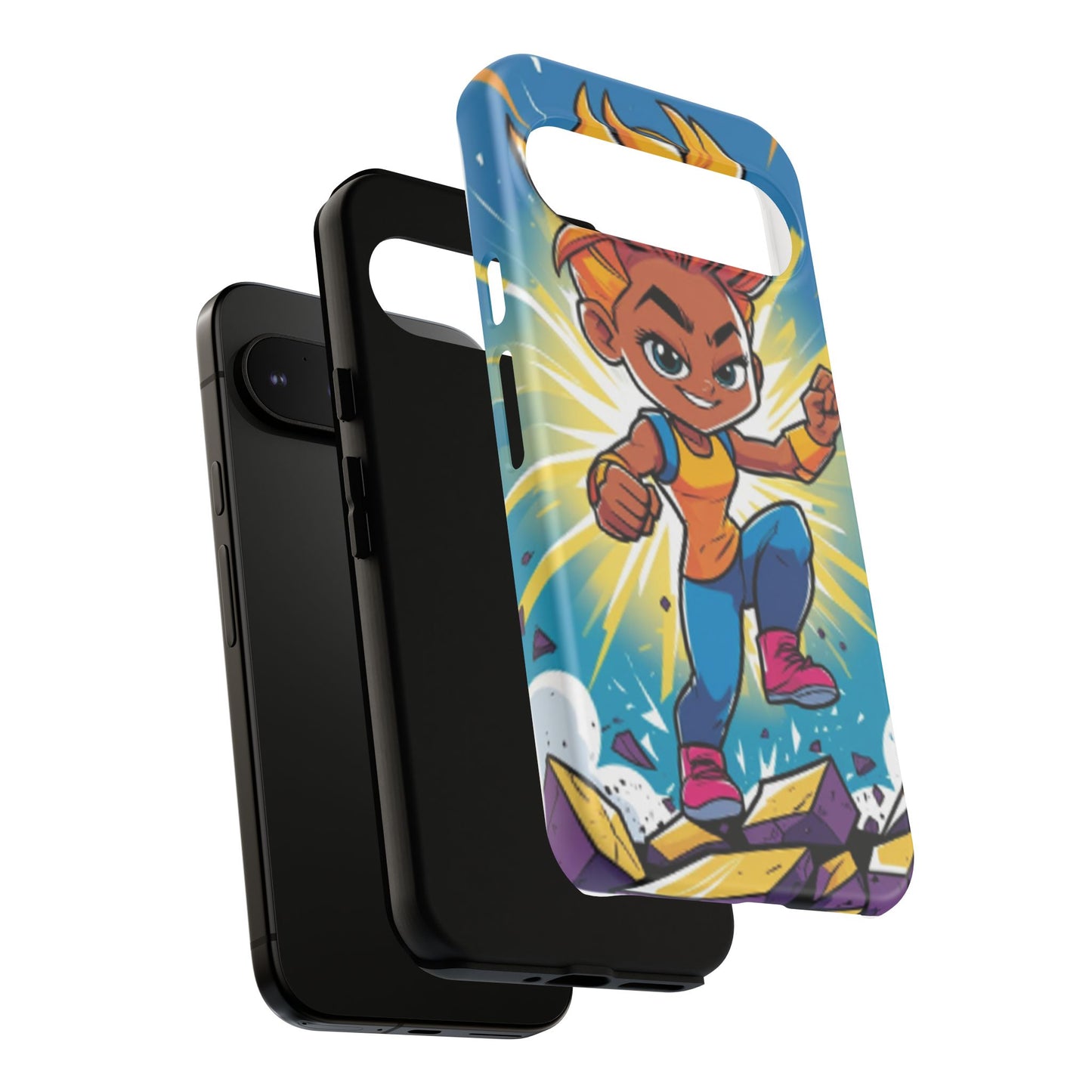 Phone Case — Bold Superhero Girl Design ("Tough Cases")