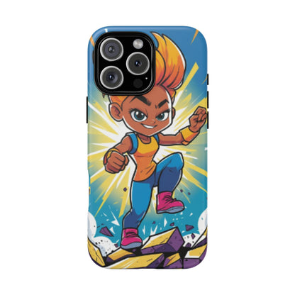 Phone Case — Bold Superhero Girl Design ("Tough Cases")
