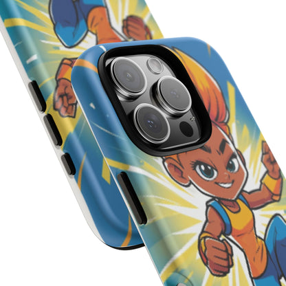 Phone Case — Bold Superhero Girl Design ("Tough Cases")