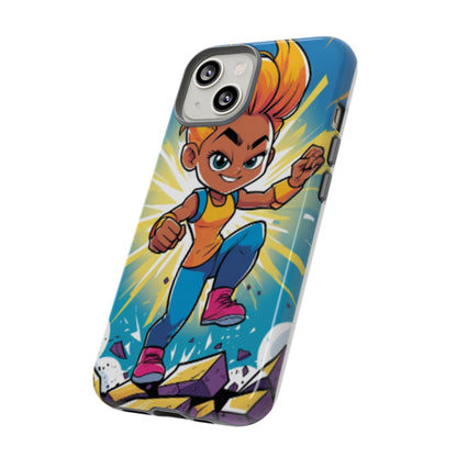 Phone Case — Bold Superhero Girl Design ("Tough Cases")