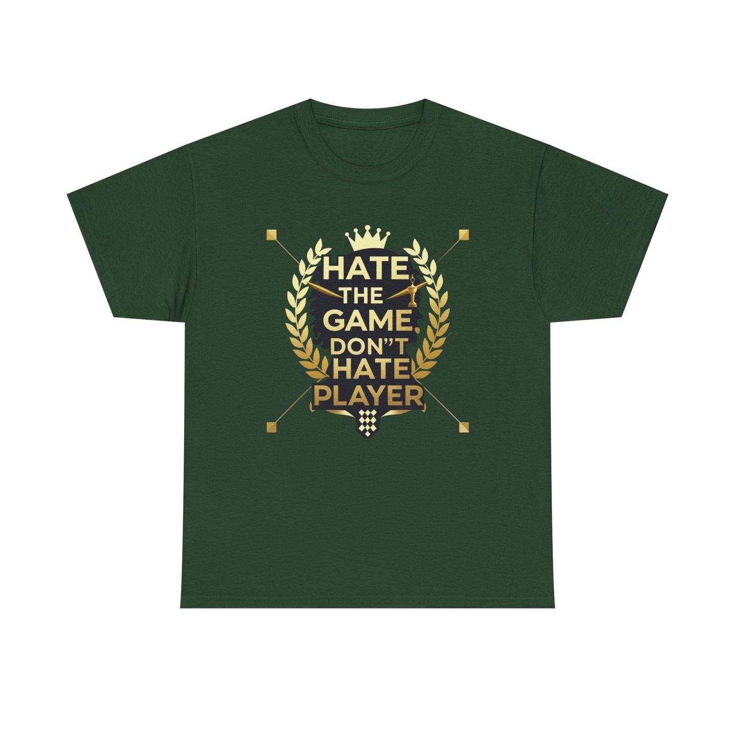 Hate the Game Don't Hate the Player T-Shirt — Gamer Quote Graphic Tee