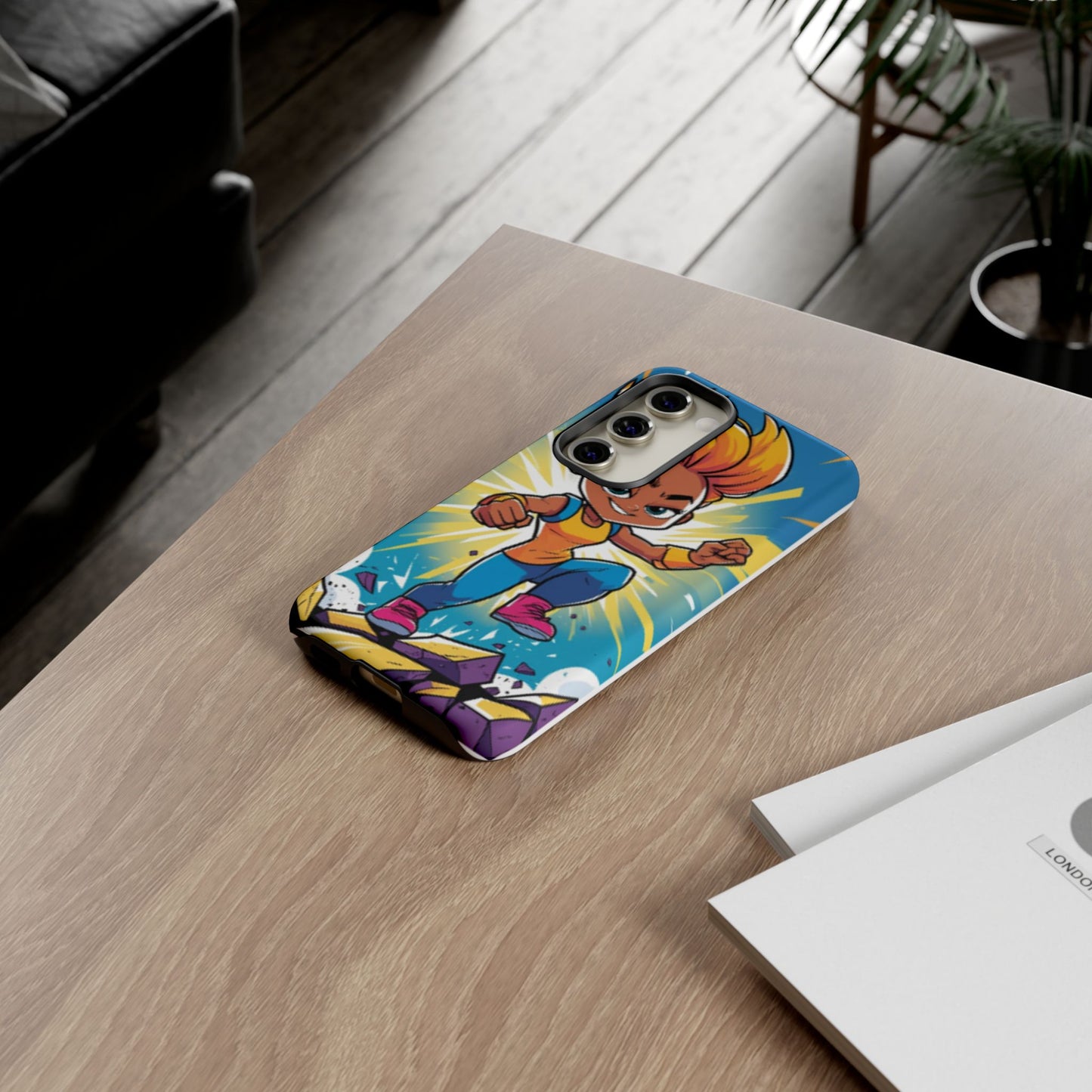 Phone Case — Bold Superhero Girl Design ("Tough Cases")