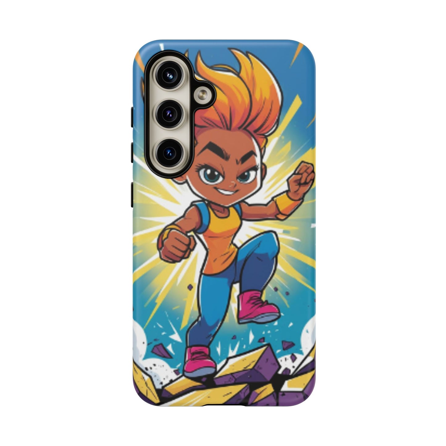Phone Case — Bold Superhero Girl Design ("Tough Cases")