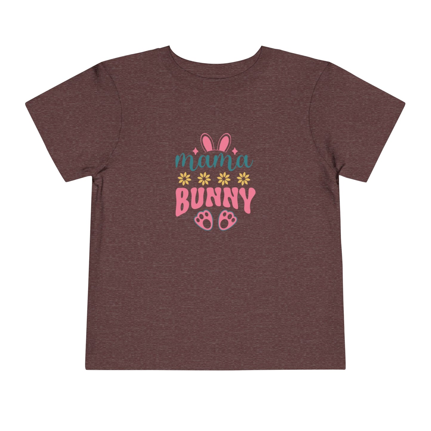 Mama Bunny Toddler Tee – Easter Spring Baby Shirt with Bunny Ears & Paw Print