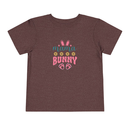 Mama Bunny Toddler Tee – Easter Spring Baby Shirt with Bunny Ears & Paw Print