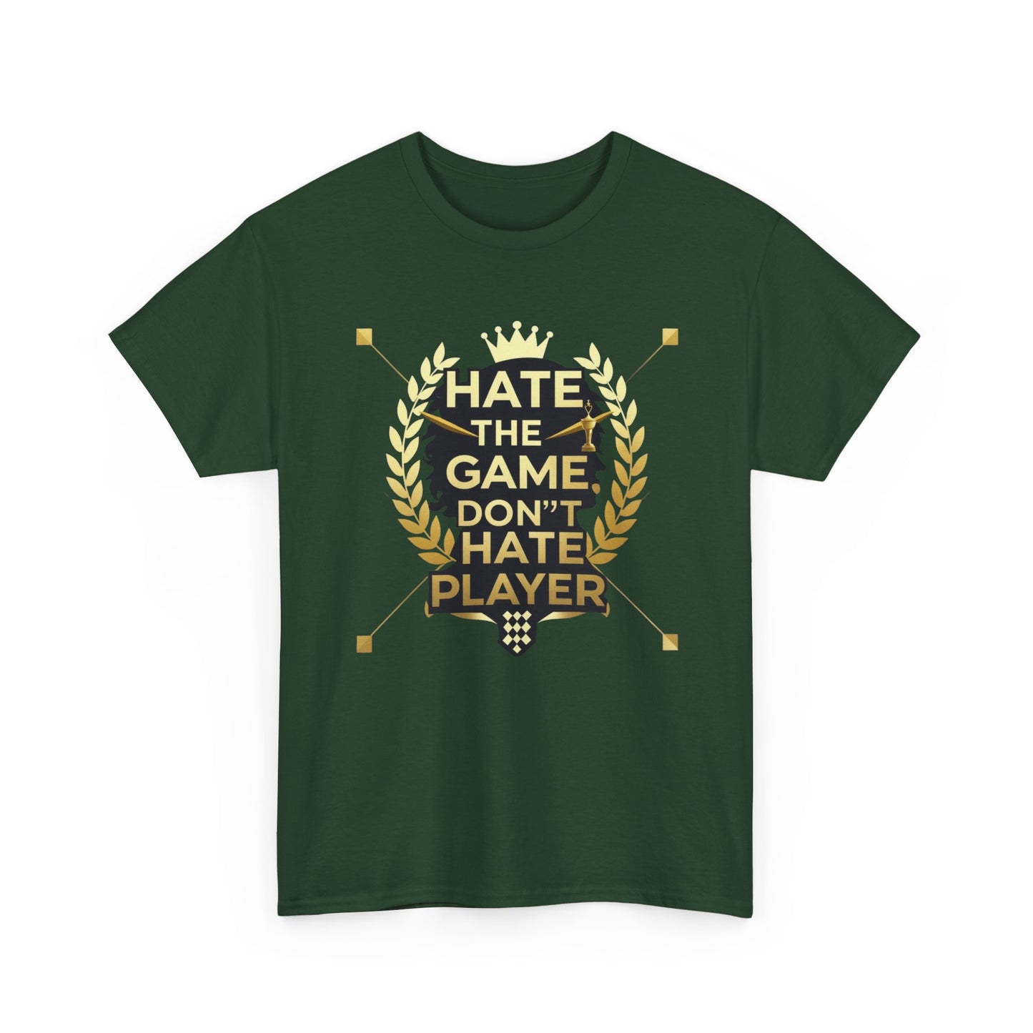 Hate the Game Don't Hate the Player T-Shirt — Gamer Quote Graphic Tee