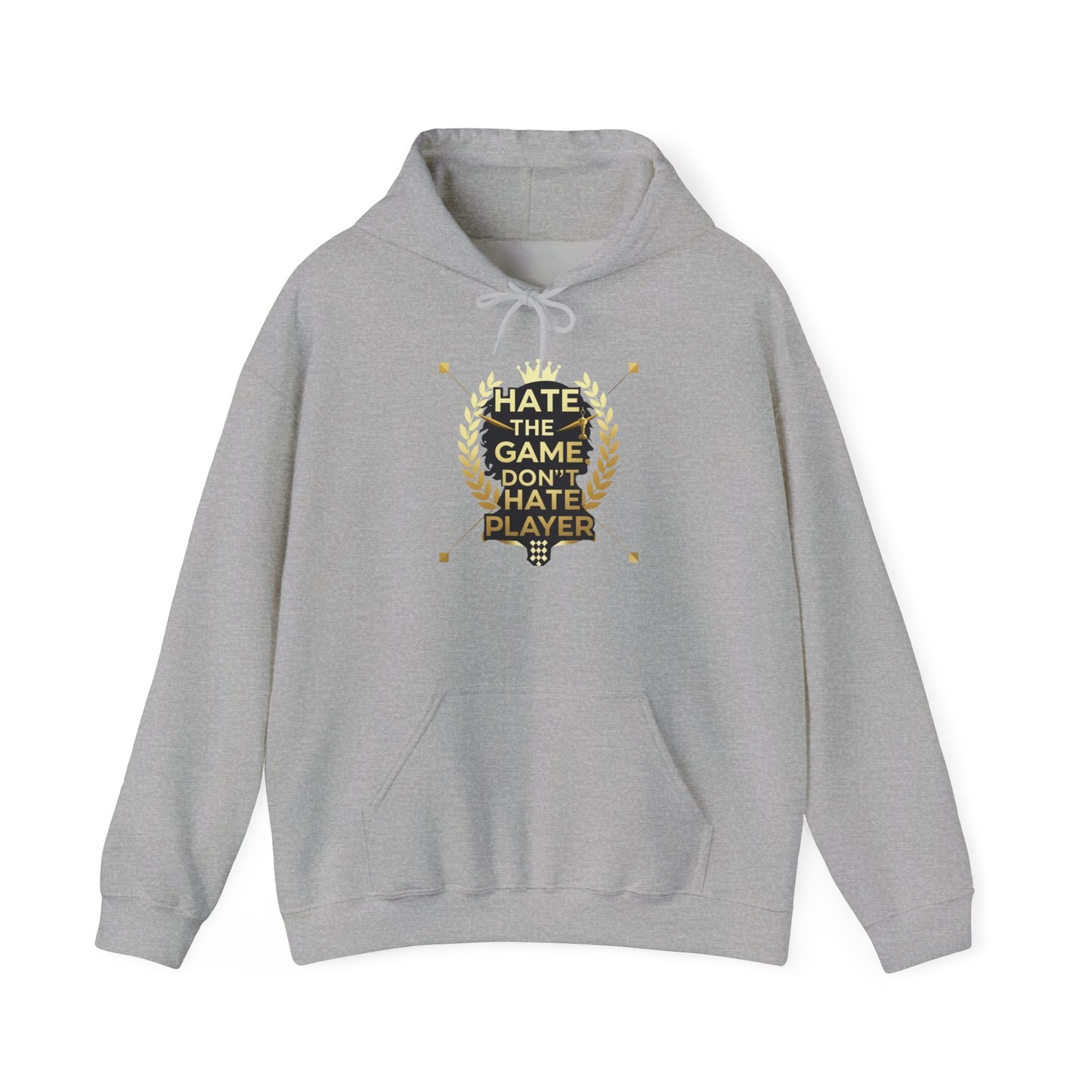 Hate the Game Don’t Hate the Player Hoodie — Gamer Quote Pullover