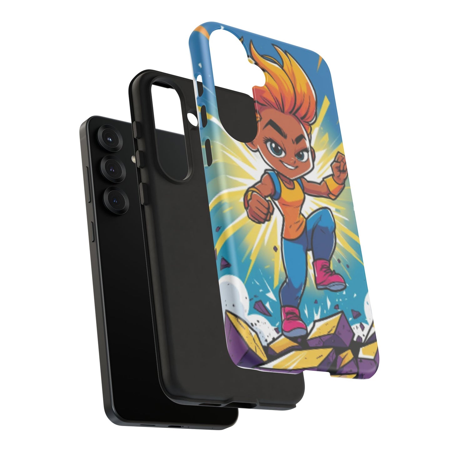 Phone Case — Bold Superhero Girl Design ("Tough Cases")