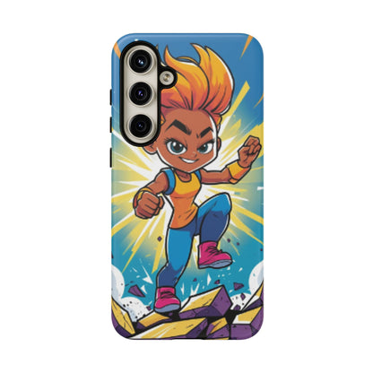 Phone Case — Bold Superhero Girl Design ("Tough Cases")