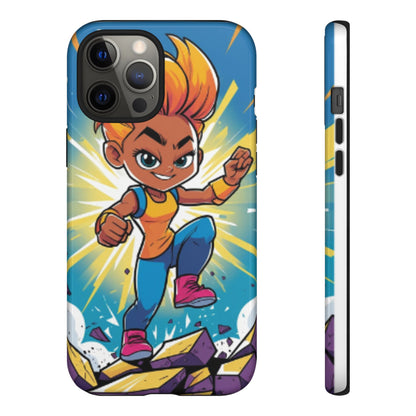 Phone Case — Bold Superhero Girl Design ("Tough Cases")