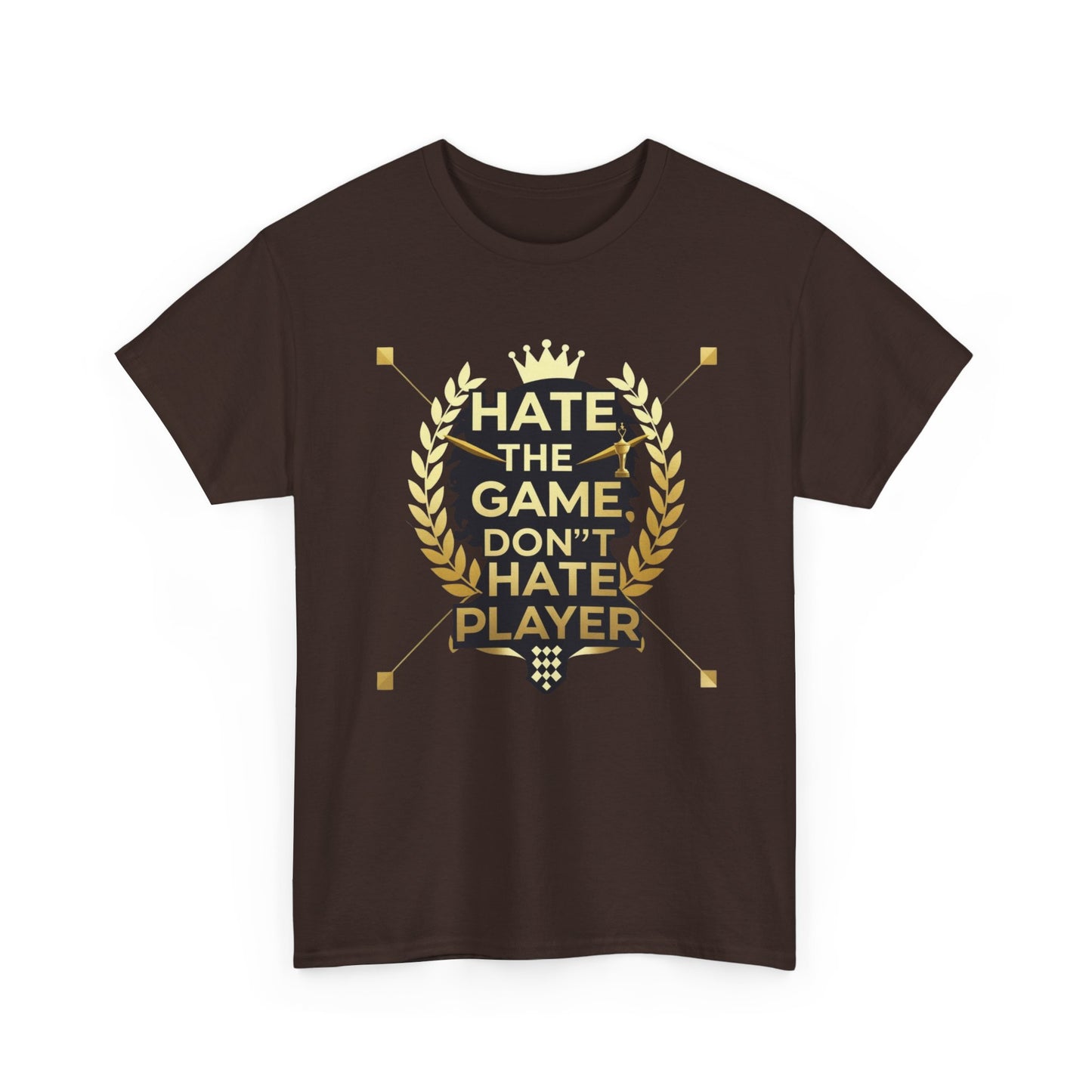 Hate the Game Don't Hate the Player T-Shirt — Gamer Quote Graphic Tee