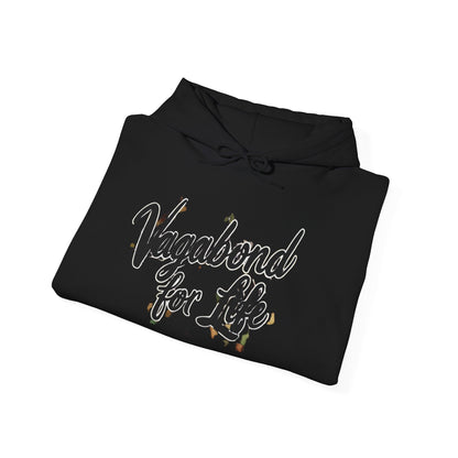 Vagabond for Life Hoodie — Vintage Wanderer Graphic Travel Hoodie