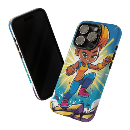 Phone Case — Bold Superhero Girl Design ("Tough Cases")