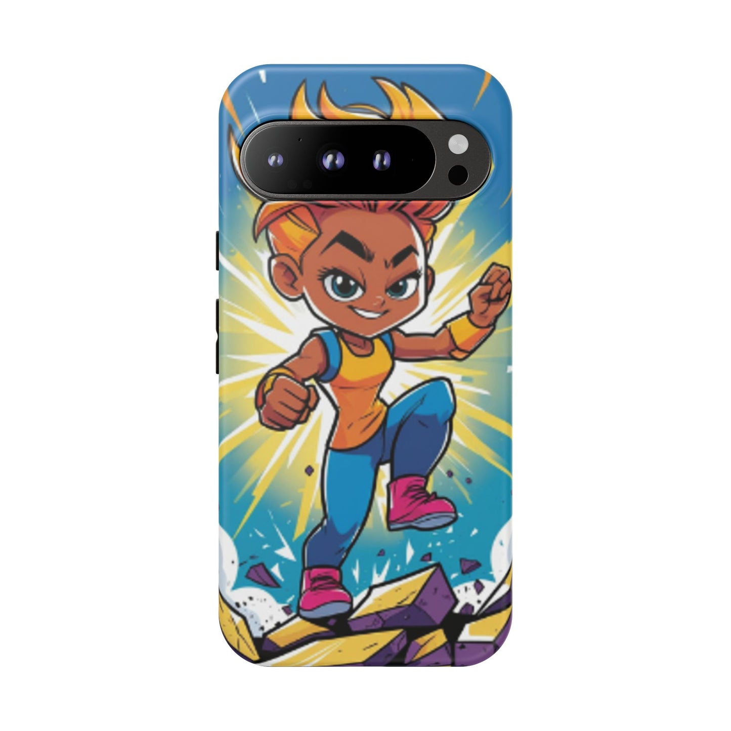Phone Case — Bold Superhero Girl Design ("Tough Cases")