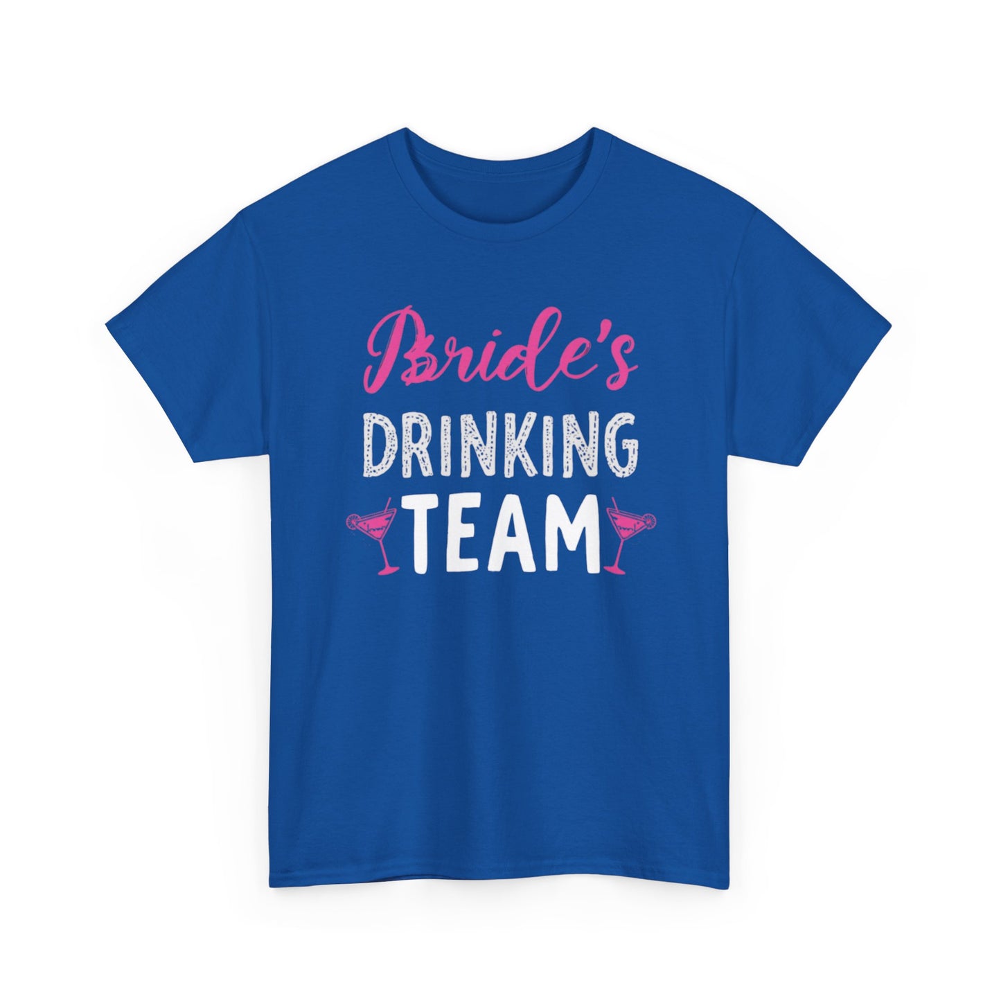 Bride's Drinking Tee - Bachelorette Party T-Shirt with Pink Martini Graphics