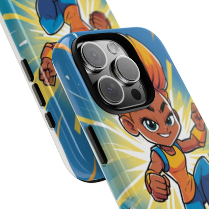 Phone Case — Bold Superhero Girl Design ("Tough Cases")