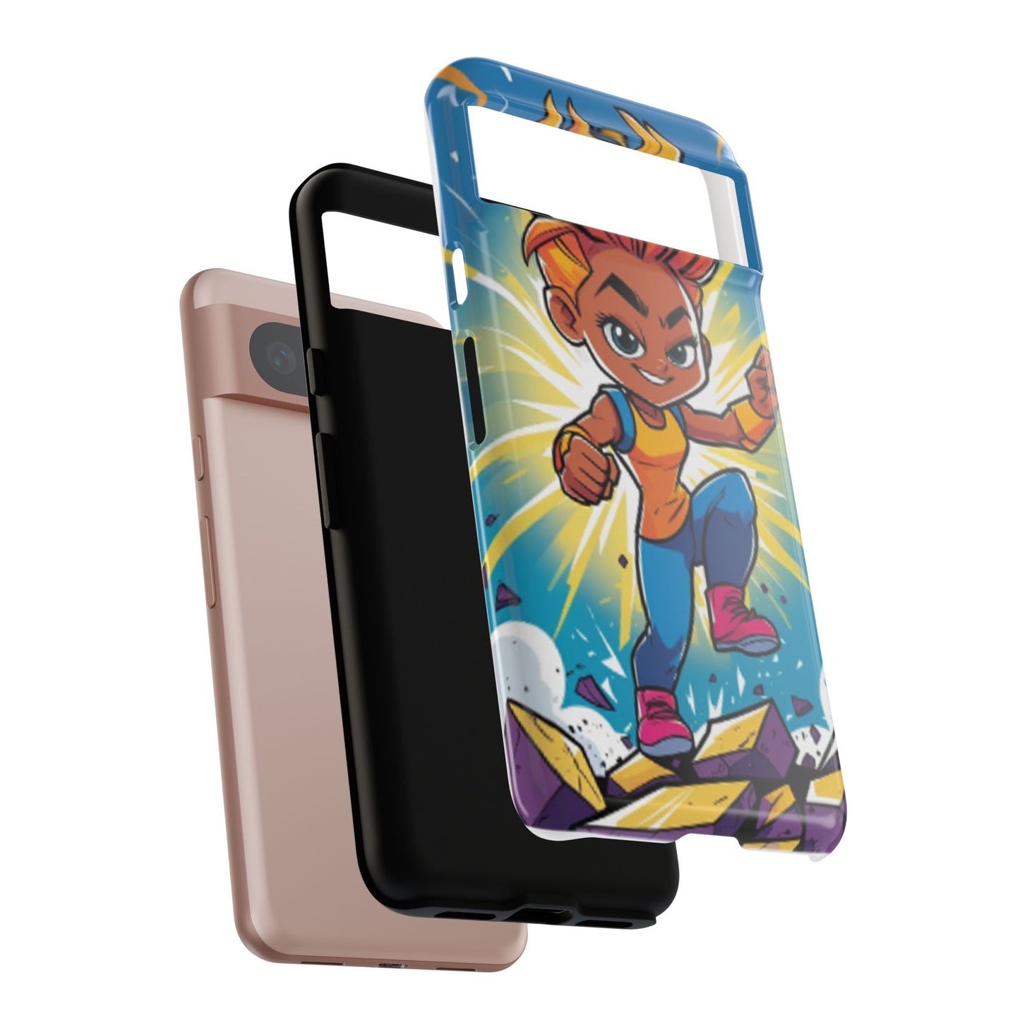Phone Case — Bold Superhero Girl Design ("Tough Cases")