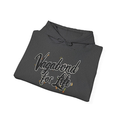 Vagabond for Life Hoodie — Vintage Wanderer Graphic Travel Hoodie