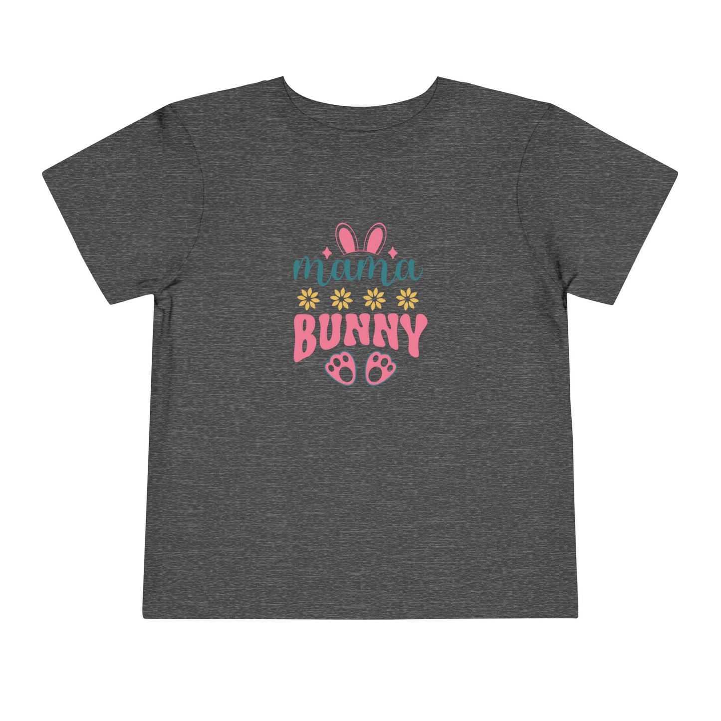 Mama Bunny Toddler Tee – Easter Spring Baby Shirt with Bunny Ears & Paw Print
