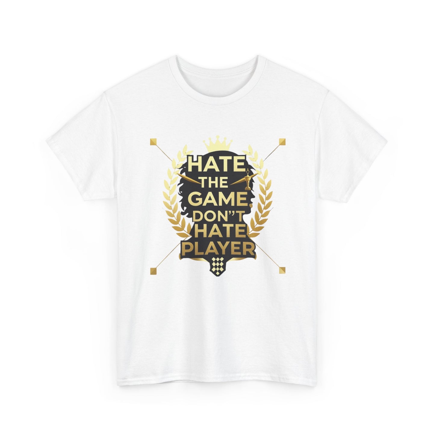 Hate the Game Don't Hate the Player T-Shirt — Gamer Quote Graphic Tee