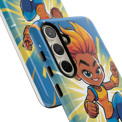 Phone Case — Bold Superhero Girl Design ("Tough Cases")