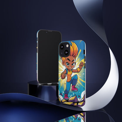 Phone Case — Bold Superhero Girl Design ("Tough Cases")